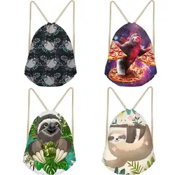 Модная мужская и женская сумка на шнурке, на заказ, сумка для хранения с объемным принтом, мягкие пляжные сумки, Детские повседневные