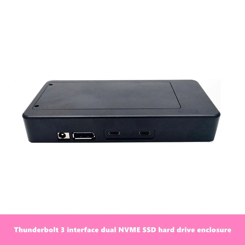 Thunderbolt 3 to SSD Thunderbolt 3 Single Dual NVME SSD Hard Disk Enclosure  Supports Thunderbolt 2 Interface MAC Computer|Computer Cables & Connectors|  - AliExpress