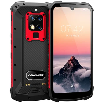 

Conquest S16 IP68 Rugged Mobile Phone 6.3 inch Helio P90 Octa Core 8GB 256GB 48MP Camera Android 9 Infrared Remote Control Phone