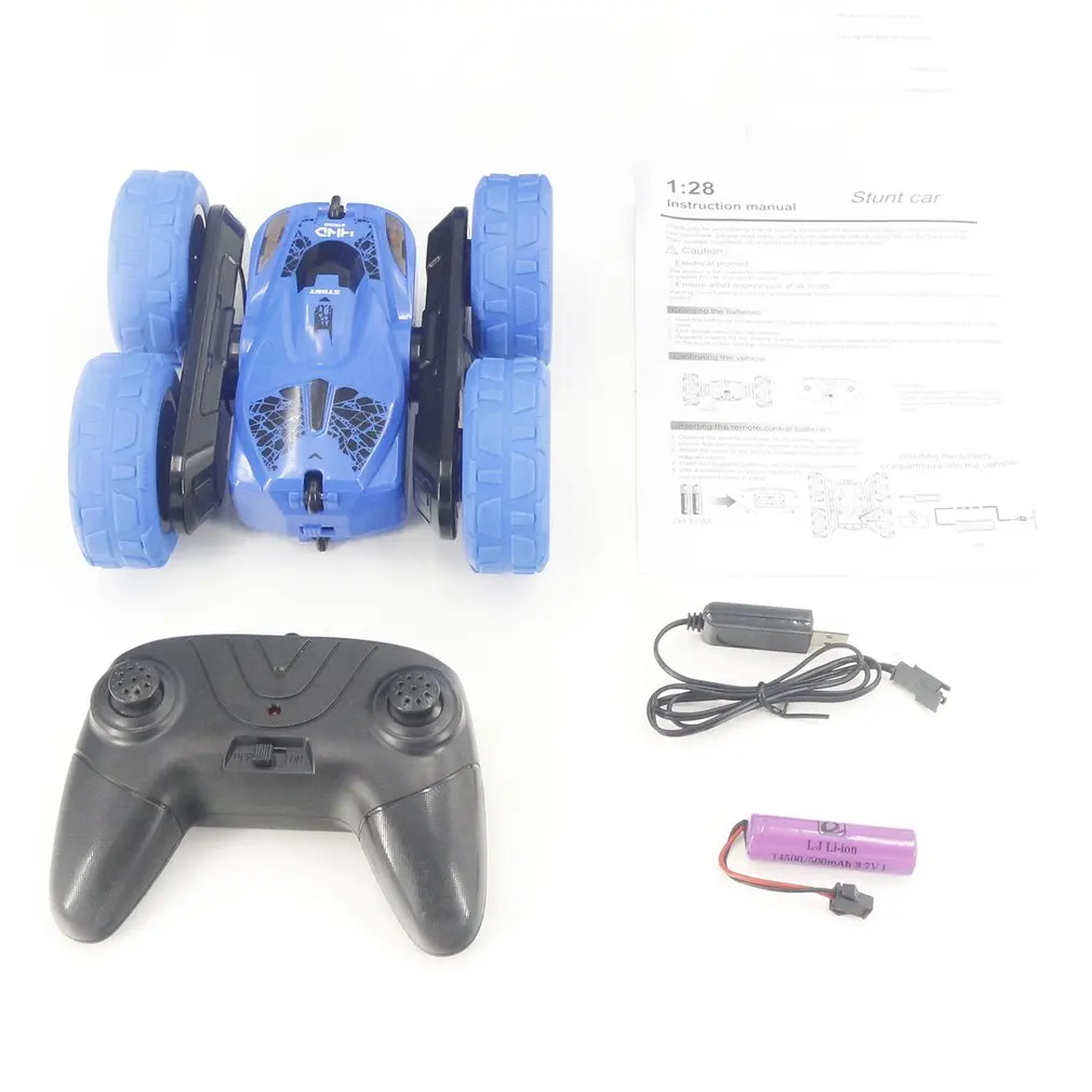

2.4G Double-sided Stunt Car RC Cars Remote Control Stunt Car 360 Degree Rotary RC Stunt Off-Road Car Toy