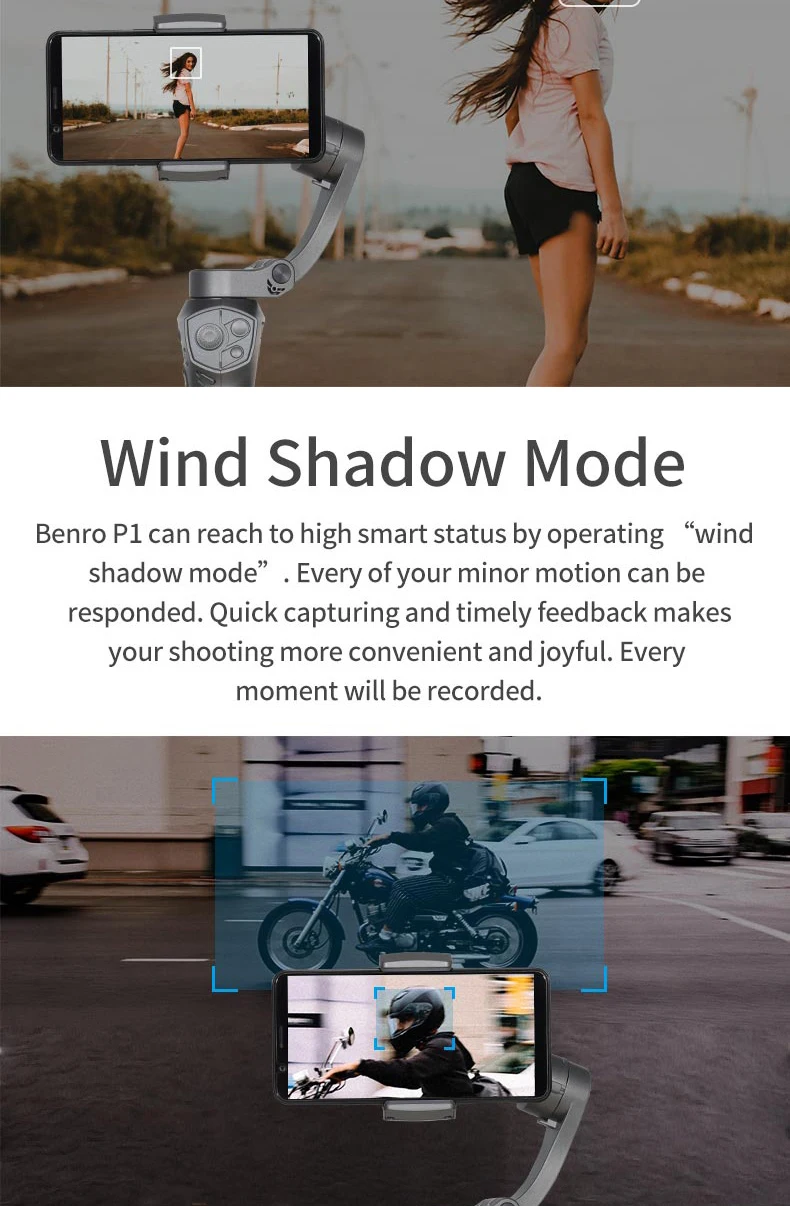 Benro P1/p1s 3 оси ручной карданный смартфон стабилизатор для iPhone X huawei P20 samsung Gopro PK Snoppa Atom DJI OSMO Mobile 2