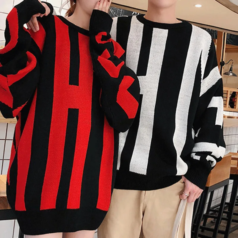 Winter Thicken Sweater Men Warm Fashion Letters Casual Knit Pullover Men Sweter Clothes Wild Loose Long-sleeved Sweater Man Winter Thicken Sweater Men Warm Fashion Letters Casual Knit Pullover Men Sweter Clothes Wild Loose Long-sleeved Sweater Man