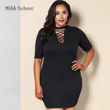 Платье большого размера, трикотажное платье с вырезом лодочкой и v-образным вырезом на груди, платье для похудения