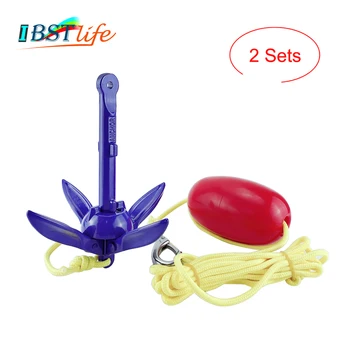 

2X Small Light Aluminum 4-tine Folding Anchor Boat Umbrella Anchor Fishing Accessories Kayak Canoe Marine Sailboat Watercraft