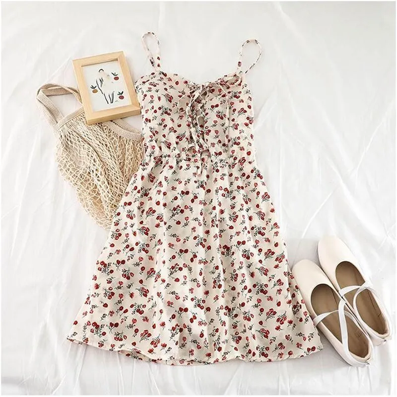 Женские цветочные печати пляжные Комбинезоны на шнуровке Boho Широкие ноги короткие комбинезоны летний шифон без рукавов Комбинезоны