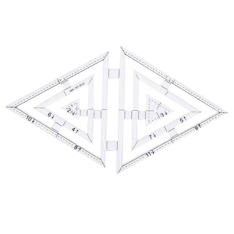 Quilting Ruler Transparent Acrylic Sewing Patchwork Craft Scale Ruler