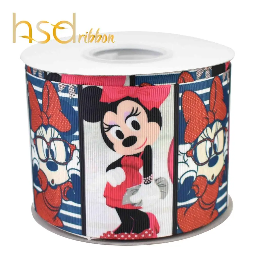 08 HSDCraft аксессуары для волос лента 10 ярдов напечатанная лента grosgrain - Цвет: 08