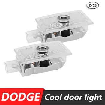 

2pcs Car Door LED Light Logo Laser Projector Lamp For Dodge- Avenger Charger Magnum Ghost lamp puddle Shadow lamp