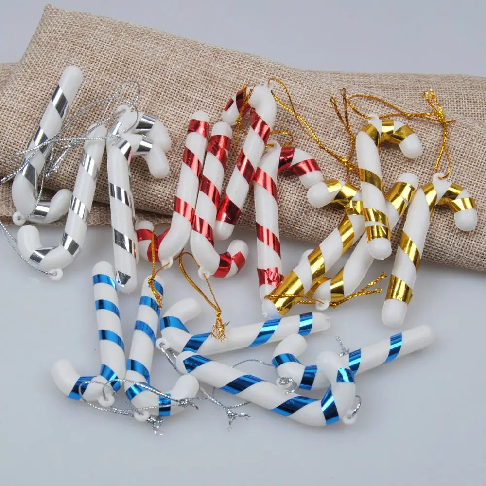 

12pcsChristmas Canes Christmas Tree Decorations for Home Party New Year Christmas Candy Cane Xmas Tree Hanging Ornaments