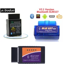 

Super Mini ELM327 Bluetooth V2.1 OBD2 Wireless Car Diagnostic Scanner Universal OBD II Scan Tool Work On Android hh obd2 elm327