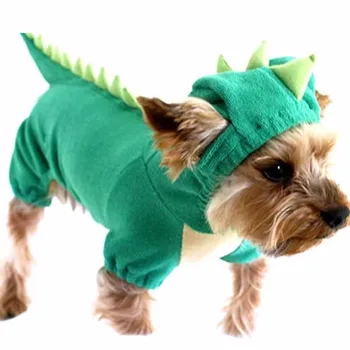 

New Dinosaur Dog Pet Green Halloween Costume XS S M L XL Coat Outfits