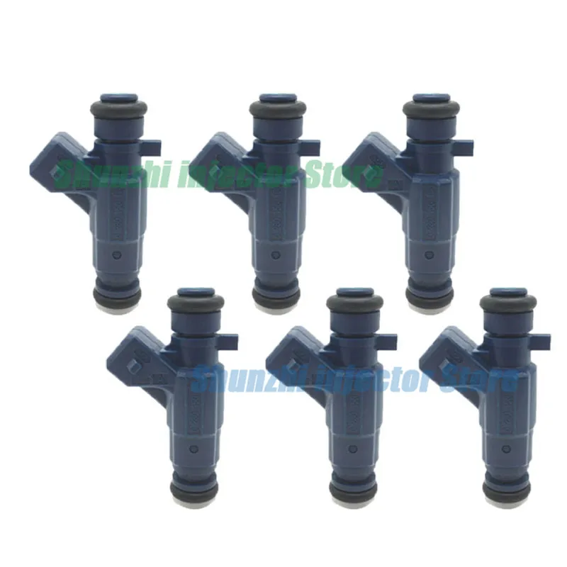 6 шт. 0280156166 Топливная форсунка Bico для BYD F3 zhongtai ZT racing SM Roewe 350 geely maple 1.6L замена форсунки 0 280 156 166