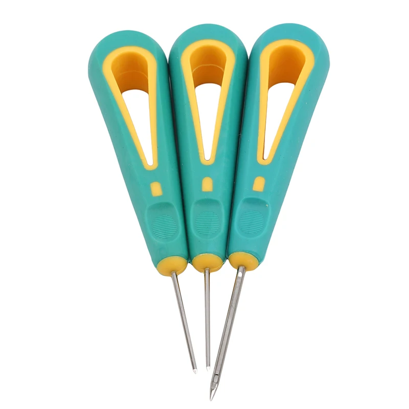 Sewing Crochet Plastics Steel Sticher Sewing Awl For Shoes Repair Sewing Needle Hook Tool Sewing Accessories