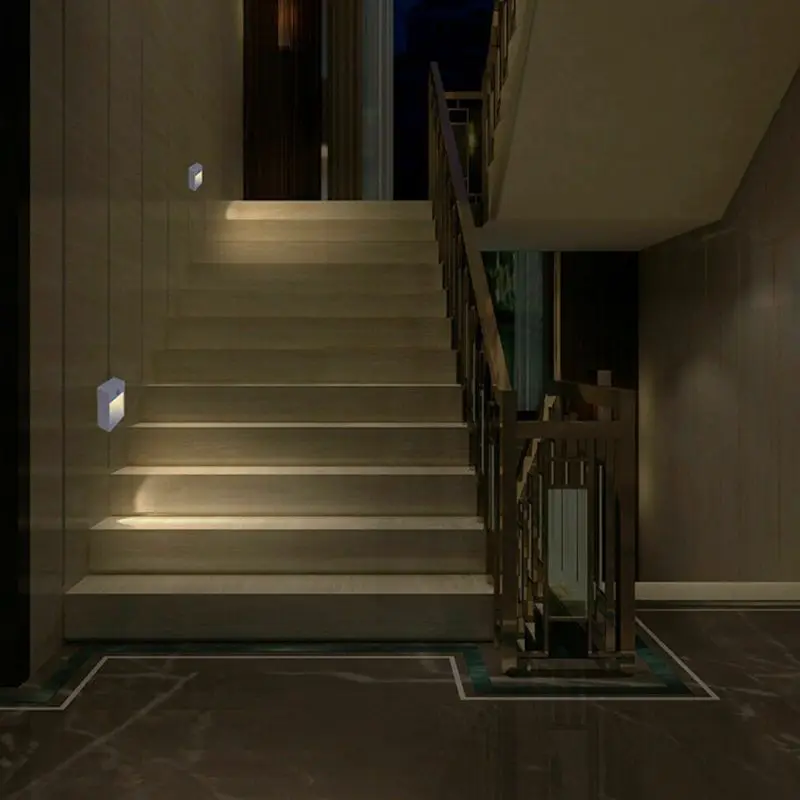 Маленький светодиодный Ночной светильник движения PIR Сенсор автоматический