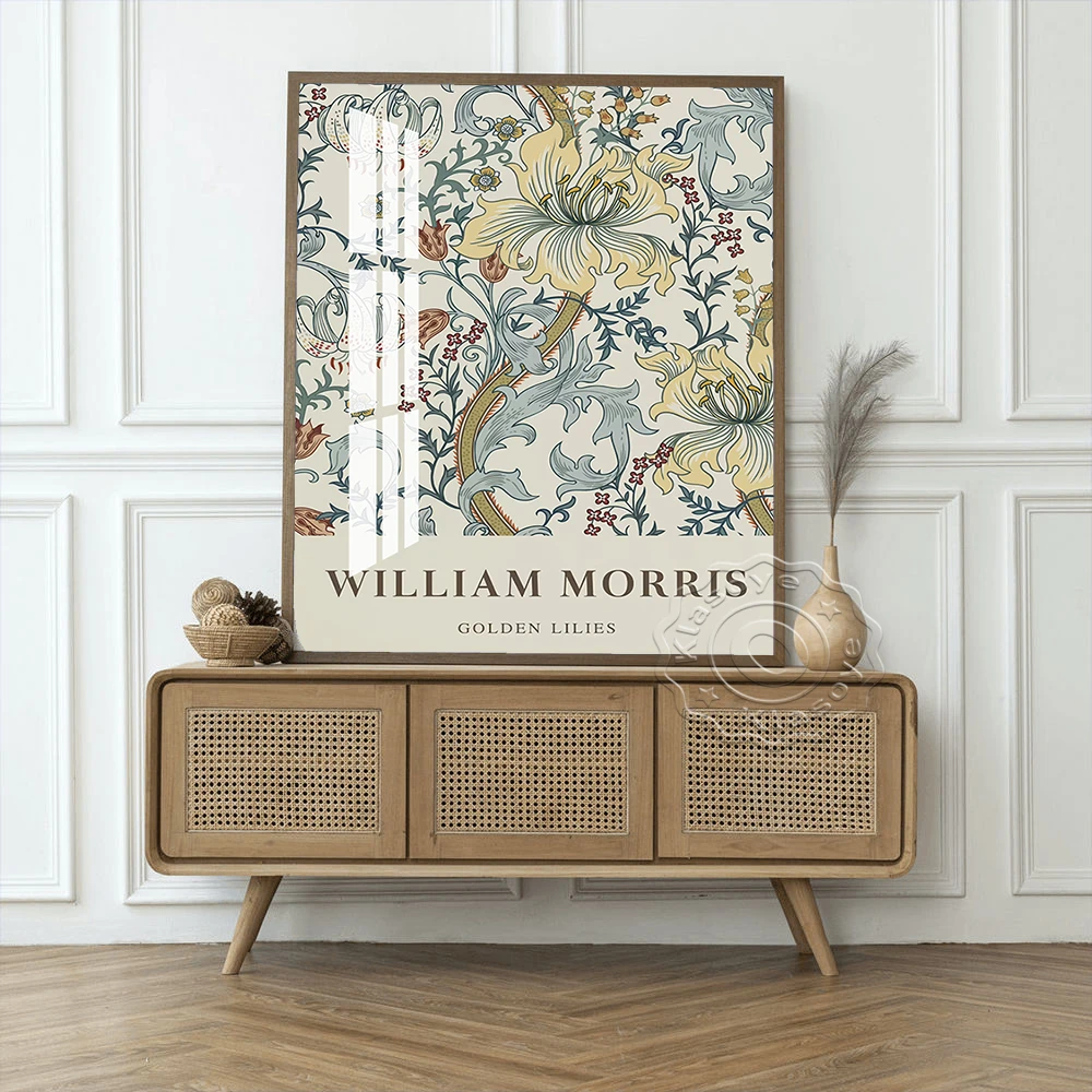 qurani ayat painting William Morris Exhibition Museum Poster Botanical Fabric Design Art Prints Canvas Painting Office Studio Wall Stickers Decor abstract calligraphy paintings