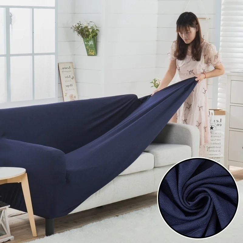 Cover For Sofa Solid Color Elastic Sofa Cover Soft Sofa Cover Armchair SA47009