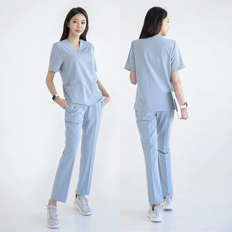 Plastic surgery hospital nurses wear two sets of female Korean version of surgical clothing pet hospital uniforms