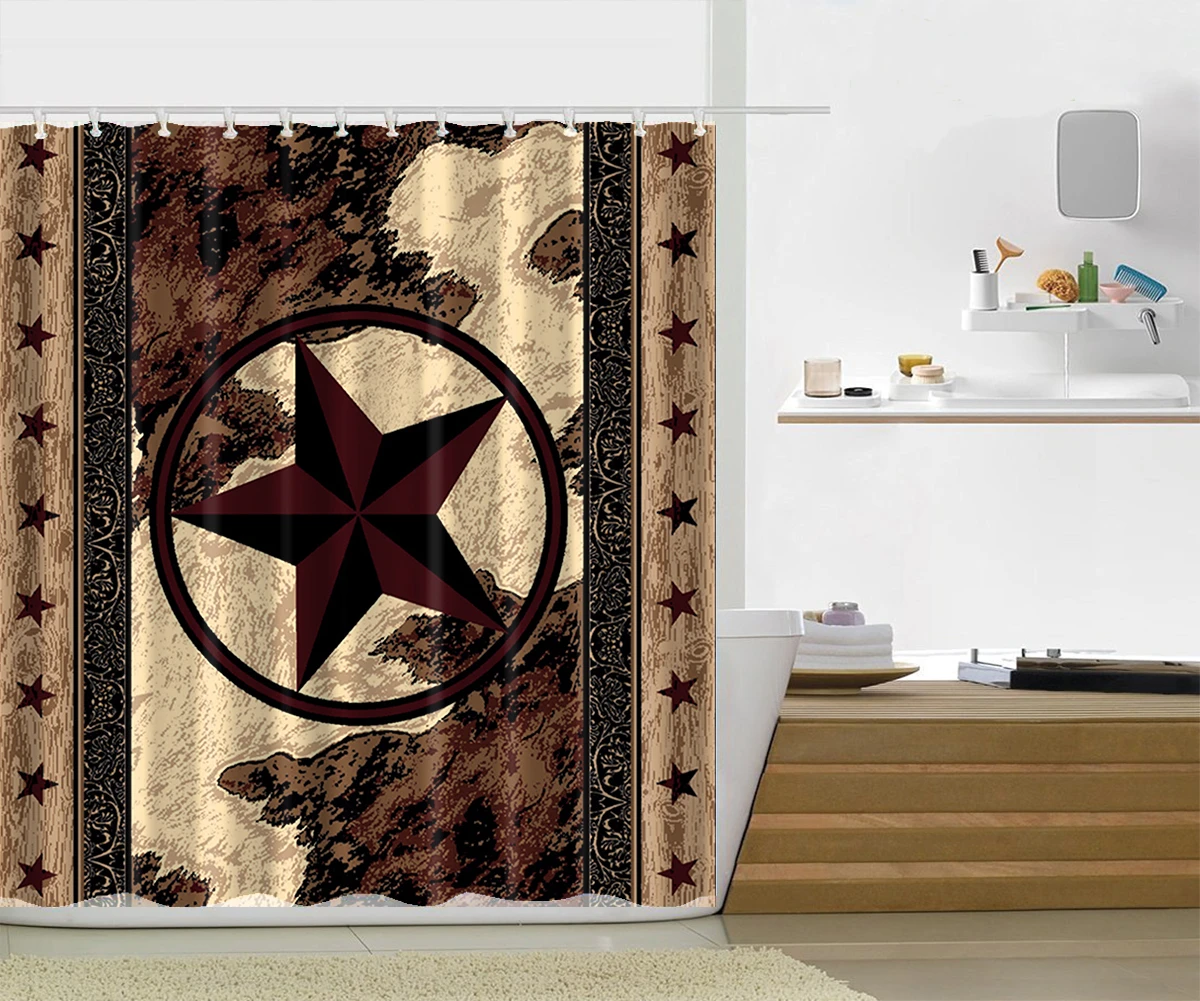VOZRO Национальный узор душ ванная комната шторы пейзаж Bape Douchegordijn Pascoa Cortina Banheiro Miniaturas Duschvorhang Whal - Цвет: A12