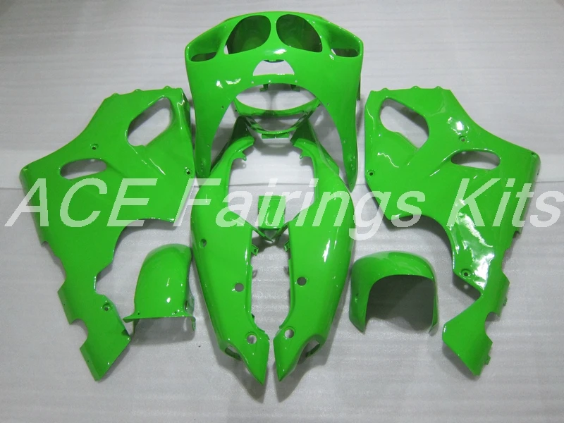 ABS обтекатель комплект подходит для Kawasaki Ninja ZX7R ZX-7R 1996-2003 96 97 98 99 00 01 02 03 Обтекатели на заказ полный зеленый