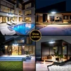 solar led light outdoor garden decoration 190led Lights With 4 working mode IP65 waterproof Solar Motion Sensor Wall Lamps 6
