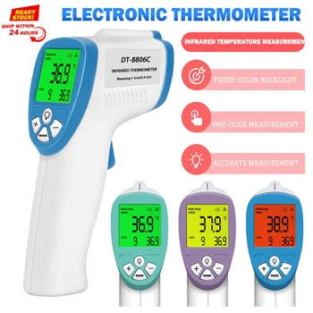 

Forehead Non-contact Infrared body Thermometer ABS for Adults and Children with Lcd Display Digital Laser Temperature Tool