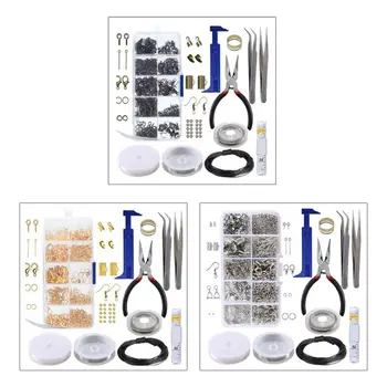 

Handcrafted Jewelry Tools Set DIY Necklace Bracelet Earrings Keychain Making Accessories