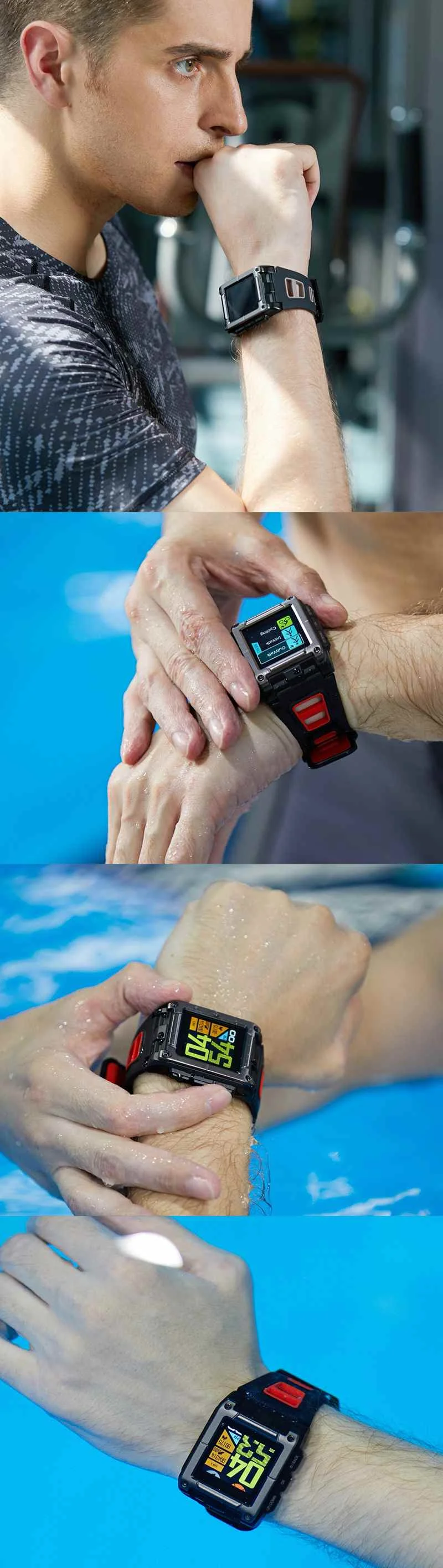S929 gps умный Браслет для плавания спортивные Смарт-часы IP68 Водонепроницаемый фитнес-трекер Секундомер Монитор сердечного ритма Smartwatch