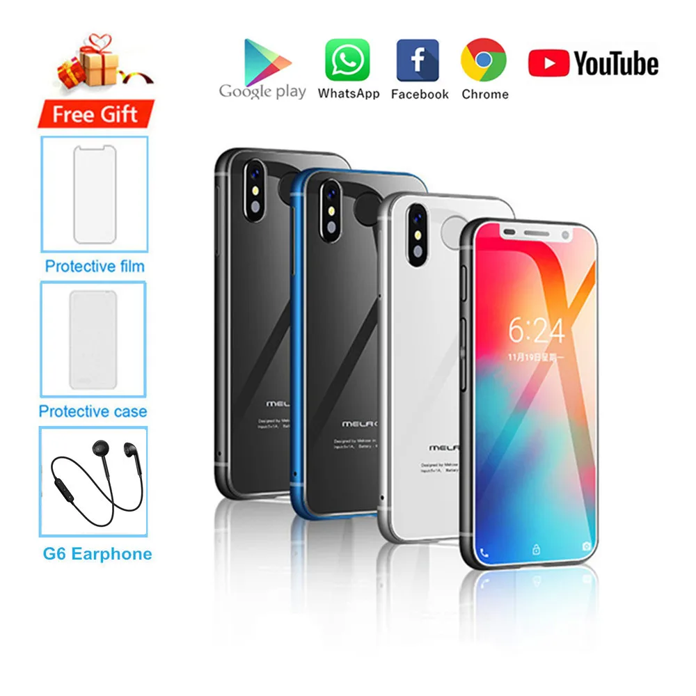 Gift! Original New Melrose 2019 Smartphone Android 8.1 4G LTE 3.4'' Super Mini 3GB 32GB Fingerprint Google Cellphone PK S9 K15