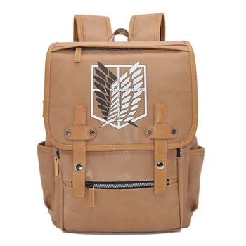 

cosplay Anime Attack on Titan Backpack Schoolbag Satchel Canvas Shoulder Laptop Zipper Bags For Men Or Women Accessory Gift