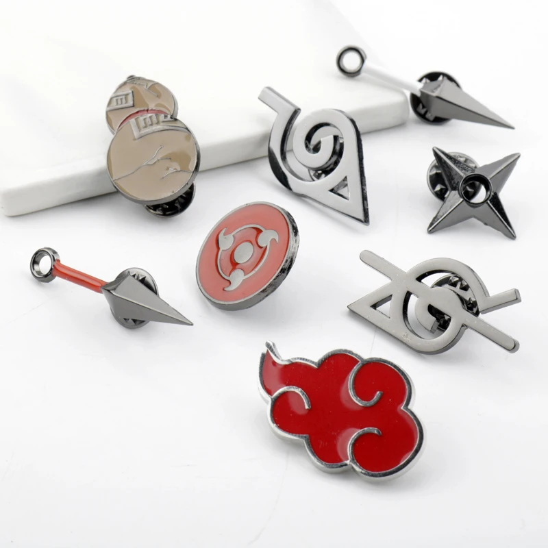 Badge Jewelry Brooch-Prop Lapel Pins Metal Enamel-Pin Cosplay Anime Gift Bag Kids Men
