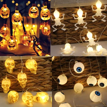 

Halloween String Lights Home Party Festival LED Light Pumpkin Skull String Lamp Christmas Decoration Lights 1.5m 10LEDs 3m 20LED