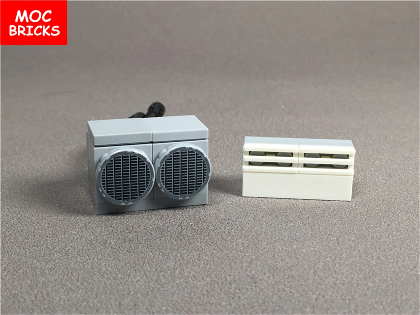 MOC Bricks Coffee Cupboard Microscope Toilet Air Conditioner Desk Educational Building Blocks Toys Kids Gifts Set