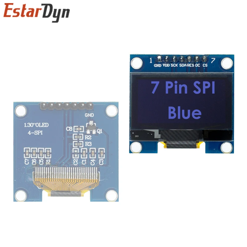 1.3 inch OLED Module White/Blue SPI/IIC I2C Communicate Color 128X64 OLED LCD LED Display Module Oled Display Module