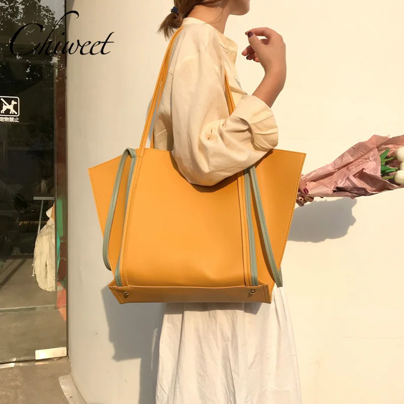 

Brand New Large Capacity Shoulder Bags Luxury Women Leather Handbags Casual Tote Bucket Bag Composite Bag 2 Set Ladies Hand Bags
