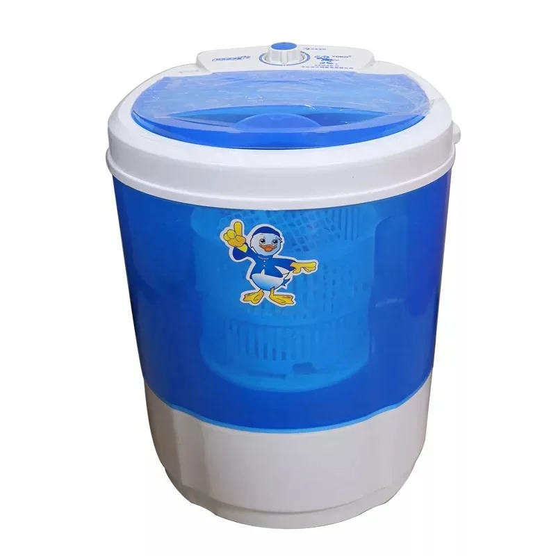 blue single button 220 В 4,5 кг детская одежда скрубберы мини полуавтоматическая стиральная машина маленькая одностворчатая кровать быстро мыть машину - Цвет: blue single button