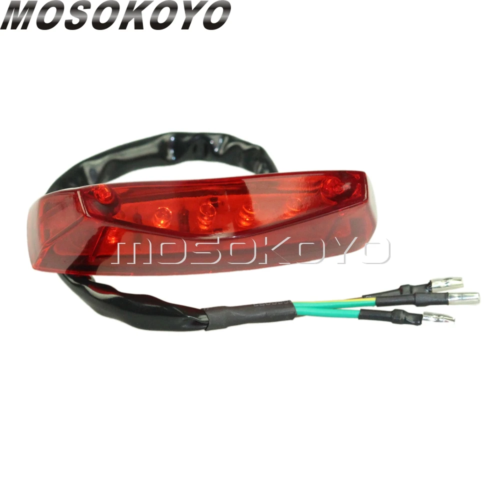 Байк мотокросс 12v светодиодный стоп хвост светильник заднего крыла тормозной Светильник Универсальный для Honda Suzuki KTM DRZ400S/M CRF WR EXC SX Enduro