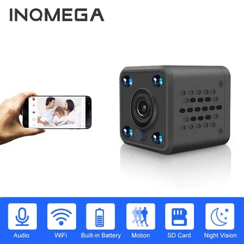 

INQMEGA Security Smart IP Camera Battery Power 140 Degree Night Vision Miniature Two Way Audio Wireless WIFI Mini Camera
