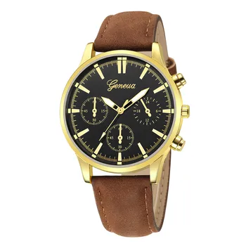 

Genevas Womens Watches Luxury Quartz Sport Military Bracelet Steel Stainless Dial Leather Band Wrist Watch relogio feminino