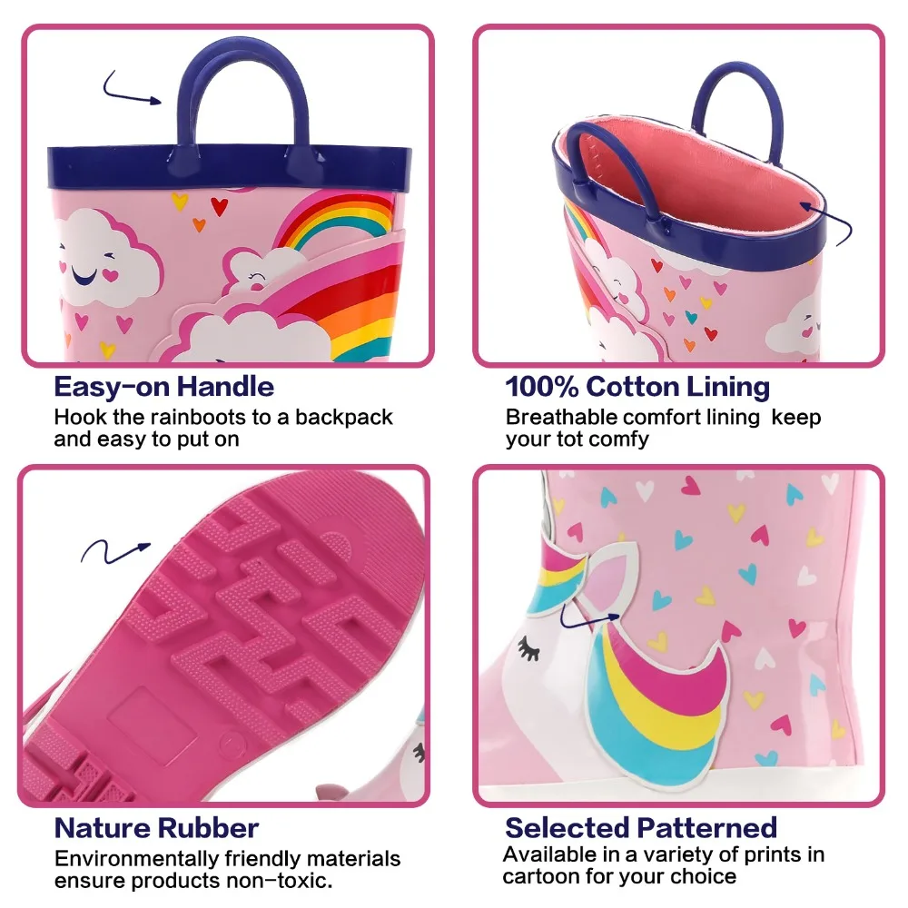 Unicorn Rain Boots 22 3