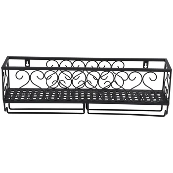 

1 Pc Wine Rack Cup Glass Holder Display Bar Shelf Wall Mounted Bottle Champagne Glass Hanger Holder Bar Organizer Kitchen Black