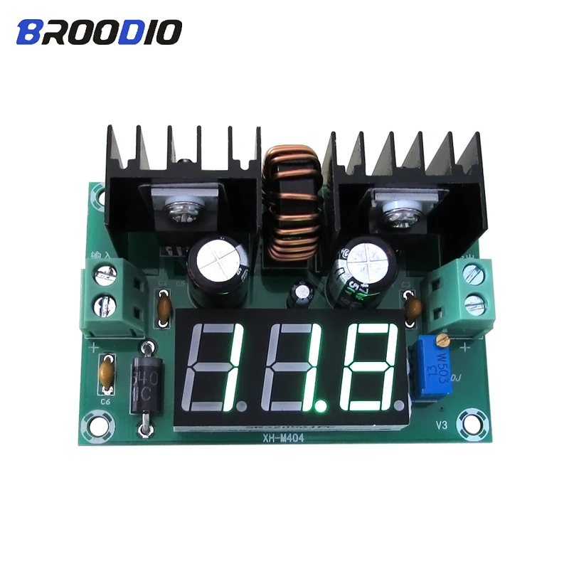 

XH-M404 DC Voltage Regulator Module Digital PWM Adjustable DC-DC XL4016E1 Buck Step Down Voltage Regulator DIY Module 8A 200W