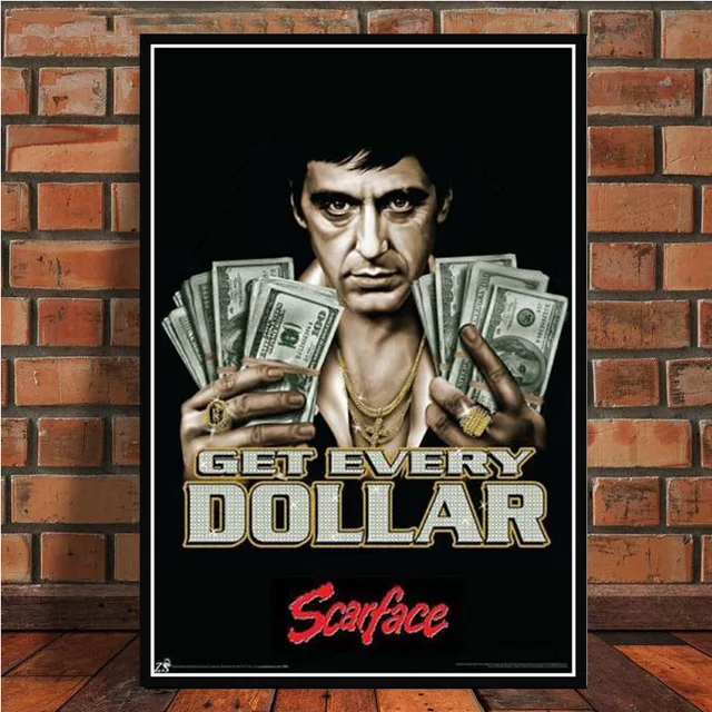 Al Pacino Scarface Gangster Movie Art Poster Canvas Painting Wall Picture For Home Decor Posters And Prints Quadro Cuadros Painting Calligraphy Aliexpress