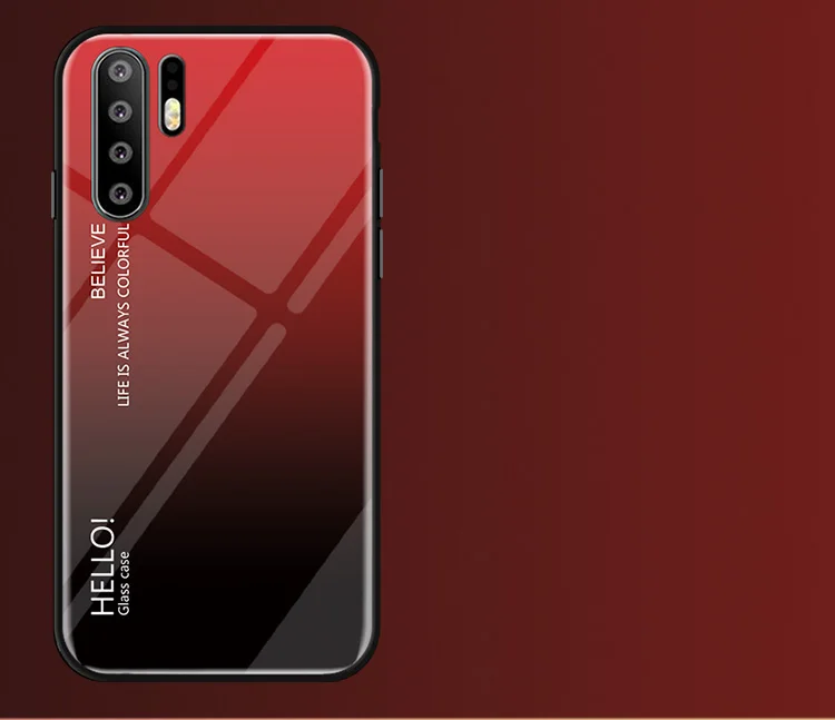 Постепенная замена стеклянный чехол для телефона huawei P30 Pro Lite MAR-LX3A полная защита бампер для huawei Nova 4e задняя крышка телефона