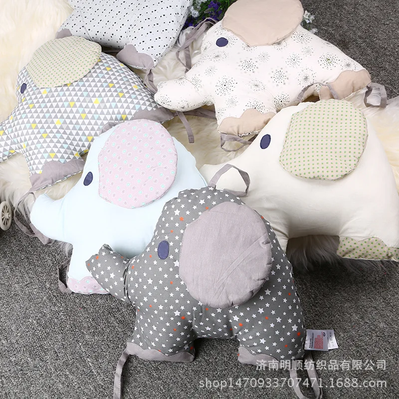 2518-830130.jpg 6pcs set Elephant Shape Baby Bed Bumper Carton Pillow Cushion Bumper for Infant Bebe Crib Protector