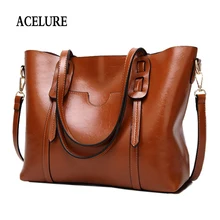 ACELURE винтажная женская сумка через плечо из искусственной кожи женская большая сумка-тоут деловая женская сумка-мессенджер через плечо для женщин bolsas