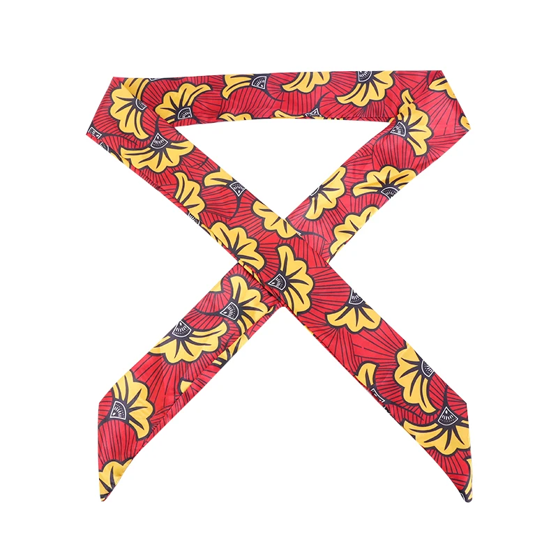 New African Pattern Print Headband for Women Twist Style Black Girl Head Wraps Elastic Hair Accessories Turban Headscarf