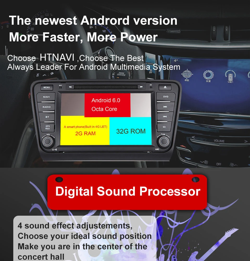 Сенсорный экран двойной Din автомобильный Радио Android gps навигация Navitel автомобильный стерео с дисплеем для Skoda Octavia поддержка 4K видео 4G