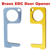 Portable Hygiene Hand Anti-microbial Brass EDC Door Opener Keychain Touches Surfaces for You Help You Never Touch Anything Again why you 101 interview questions you ll never fear again