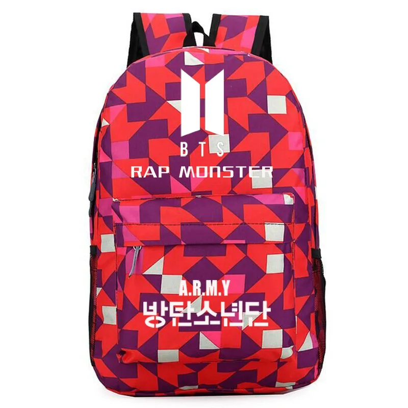 

BTS Bulletproof Boys Wings Students Backpack Men And Women School Bag Field jiu IFC Taiheng Celebrity Style Leisure Bag