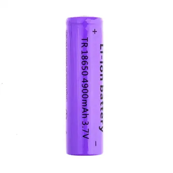 

18650 Li-ion 4900mAh Capacity 3.7V Rechargeable Battery for LED Torch Flashlights Blue New Torch Batteries